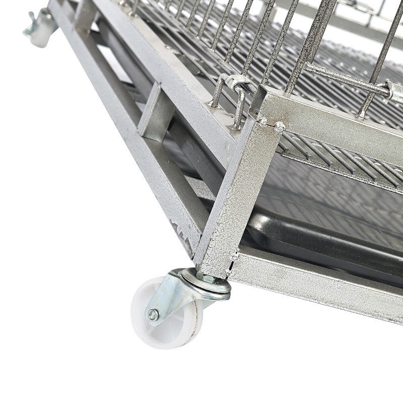 Stor hunde metal ledning foldet hundebur