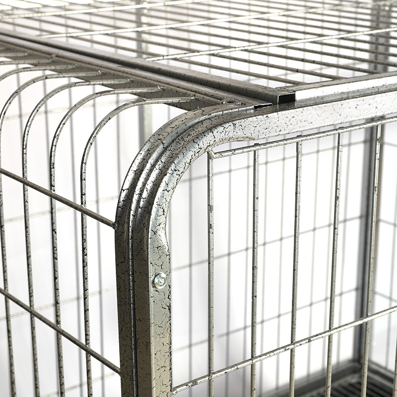 BT-125 afrundet hjørne Metal Wire Folding Dog Cage