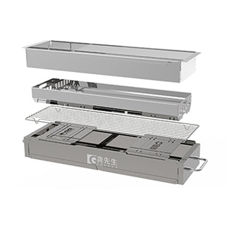 Udendørs picnic stor 304 rustfrit stål grill