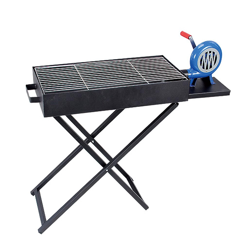 Rustfrit stål sammenfoldelig bærbar X-formet grillgrill