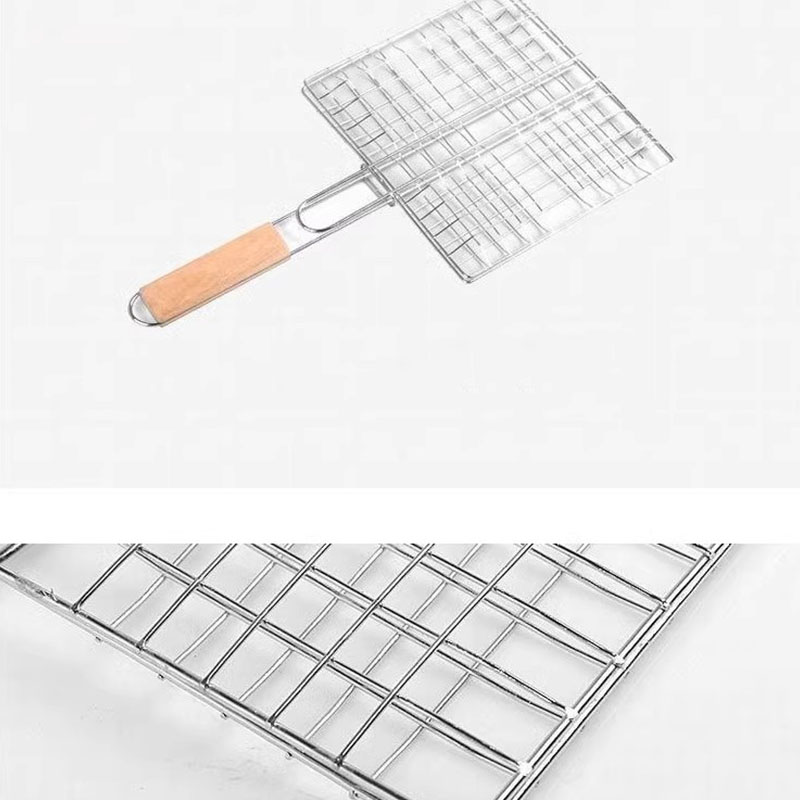 Rustfrit stål grillede fiskeklip