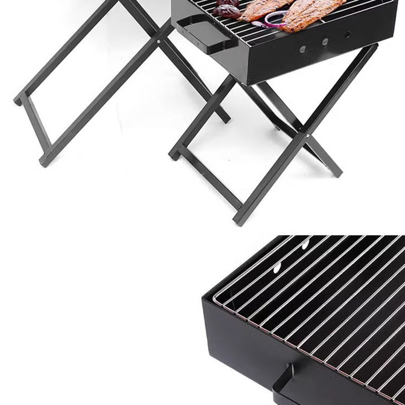 Dækket X-formet grill